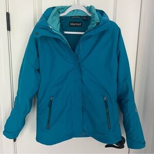 Marmot Waterproof Ski Jacket- Blue, Medium
